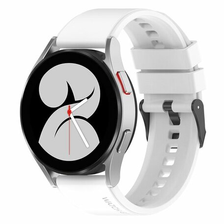 Samsung Galaxy Watch Active 2 - Armband mit Silikonschließe - Weiß