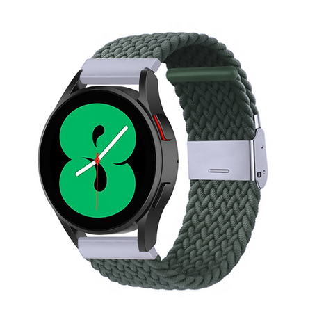 Samsung Galaxy Watch Active 2 - Geflochtenes Armband - Dunkelgrün