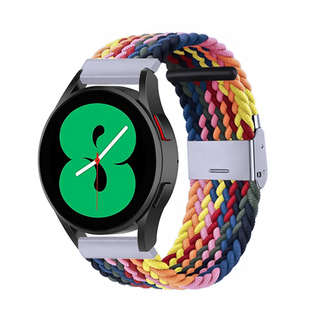 Samsung Galaxy Watch Active 2 - Geflochtenes Armband - Mehrfarbig Sommer