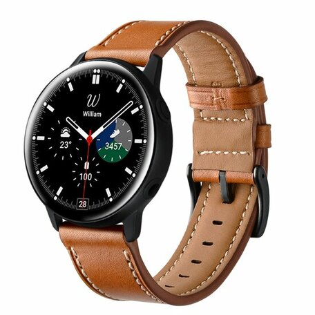 Samsung Galaxy Watch Active 2 - Lederarmband - Braun
