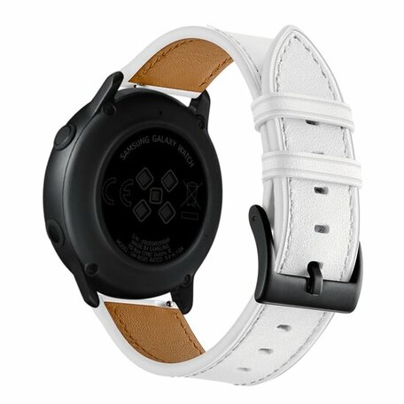 Samsung Galaxy Watch Active 2 - Lederarmband - Weiß