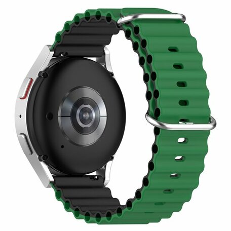 Samsung Galaxy Watch - 42mm - Ocean Style Armband - Grün / schwarz