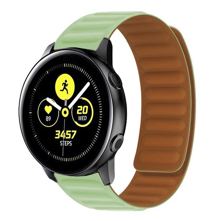 Silikon Loop Armband - Hellgrün - Samsung Galaxy Watch Active 2