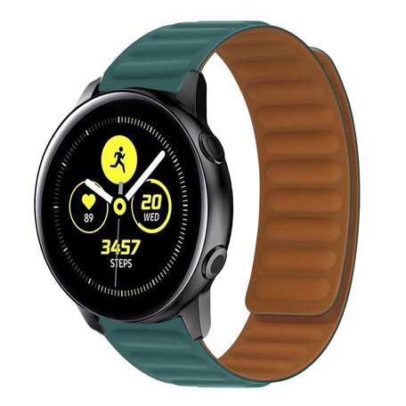 Silikon Loop Armband - Dunkelgrün - Samsung Galaxy Watch Active 2