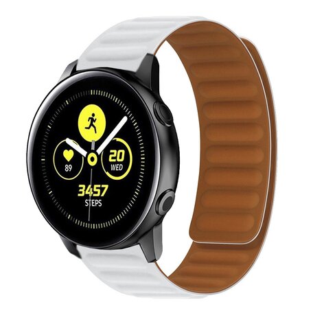 Silikon-Schleifenband - Weiß - Samsung Galaxy Watch Active 2