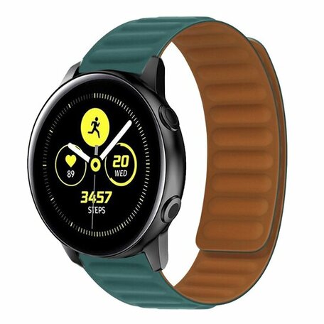 Silikon Loop Armband - Dunkelgrün - Samsung Galaxy Watch 3 - 41mm