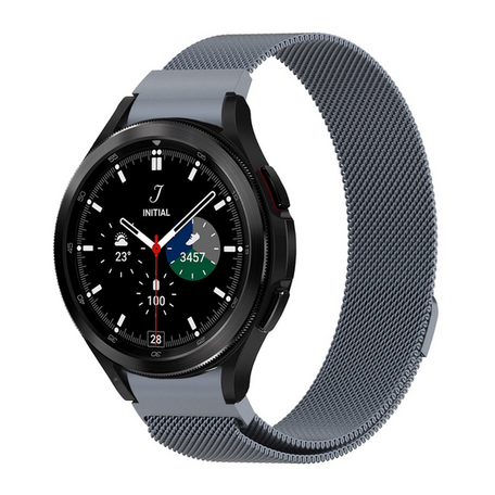 Samsung Galaxy Watch 4 Classic - 42mm / 46mm - Milanaise Armband (runder Anschluss) - Space Grau