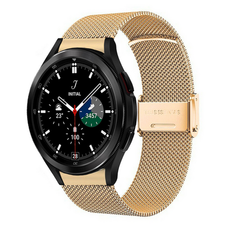 Samsung Galaxy Watch 4 Classic - 42mm & 46mm - Milanaise-Armband mit Schließe - Gold