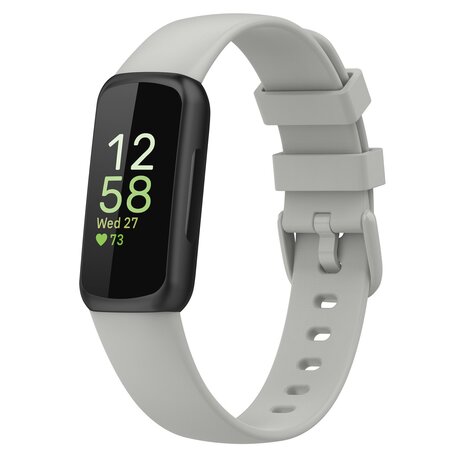 Fitbit Inspire 3 - Sportarmband mit Schnalle - Größe: Grau - Creme weiß