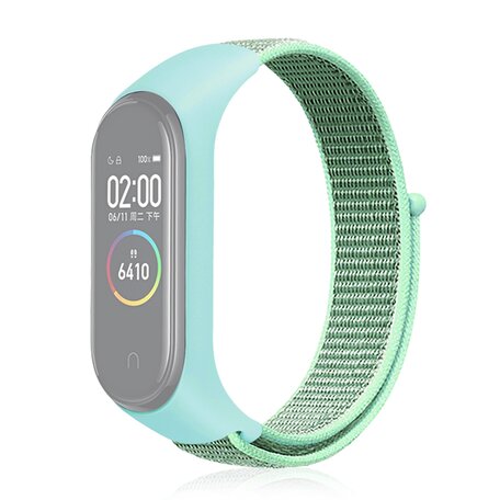 Nylon Woven Band Xiaomi Mi Band 3 / 4 / 5  / 6 / 7 - Mintgrün