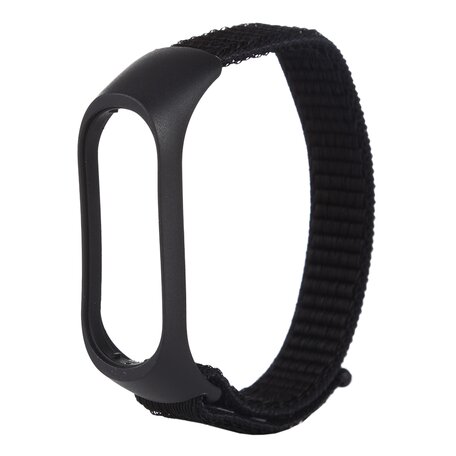 Nylon-Gewebeband Xiaomi Mi Band 3 / 4 / 5  / 6 / 7 - Schwarz