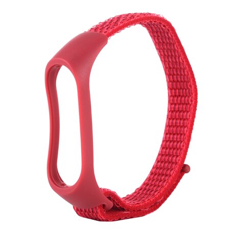 Nylon gewebt Band Xiaomi Mi Band 3 / 4 / 5  / 6 / 7 - Weinrot