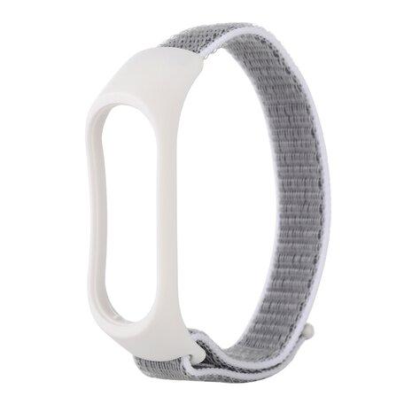 Nylon-Gewebeband Xiaomi Mi Band 3 / 4 / 5  / 6 / 7 - Weiß