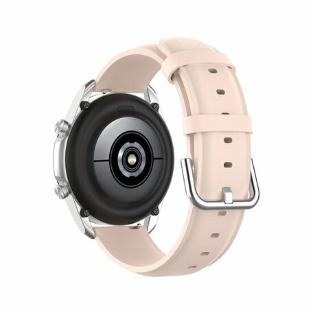 Klassisches Lederarmband - Rosa - Samsung Galaxy Watch Active 2