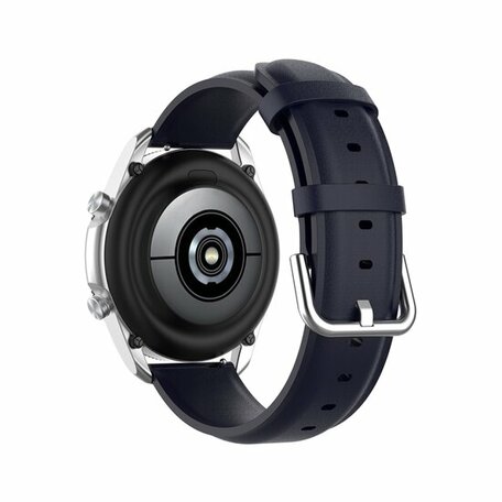 Klassisches Lederarmband - Dunkelblau - Samsung Galaxy Watch Active 2