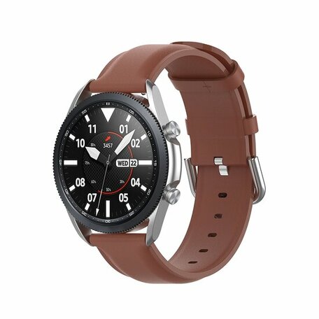 Klassisches Lederarmband - Braun - Samsung Galaxy Watch Active 2