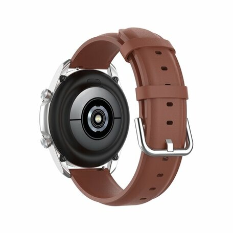 Klassisches Lederarmband - Braun - Samsung Galaxy Watch Active 2