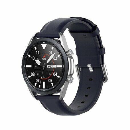 Klassisches Lederarmband - Dunkelblau - Samsung Galaxy Watch 3 - 41mm