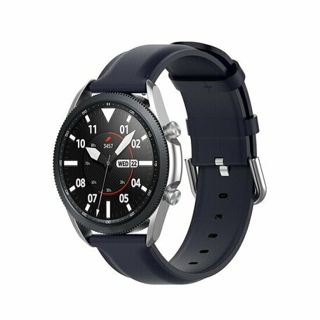 Klassisches Lederarmband - Dunkelblau - Samsung Galaxy Watch - 42mm