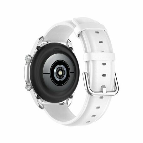 Klassisches Lederarmband - Weiß - Samsung Galaxy Watch - 42mm