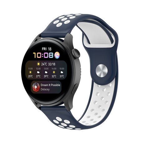 Sport Edition - Dunkelblau + Weiß - Samsung Galaxy Watch 3 - 45mm