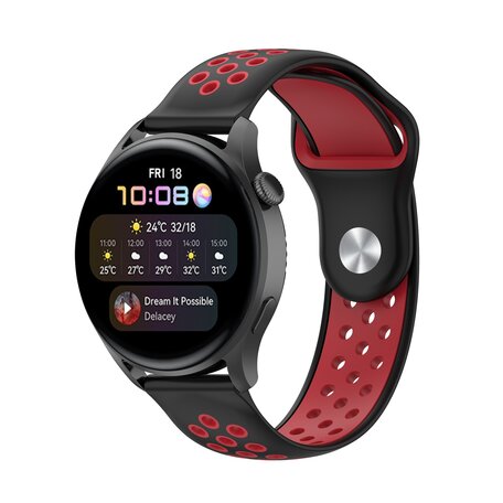 Sport Edition - Schwarz + Rot - Samsung Galaxy Watch 3 - 45mm