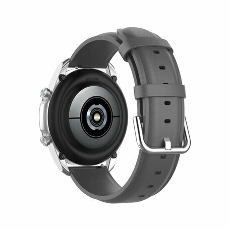 Klassisches Lederarmband - Grau - Samsung Galaxy Watch 3 - 45mm