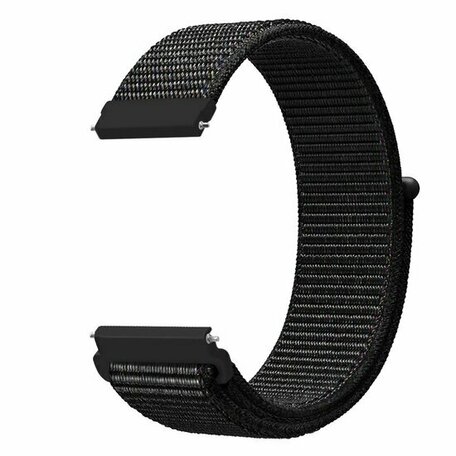 Garmin Vivoactive 4 / 4L - Sport Loop Armband - Schwarz verblendet