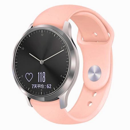 Garmin Vivoactive 4s / Venu 2s / Vivomove 3s / Forerunner 255s - Sportarmband - Größe: Klein - Lachsrosa