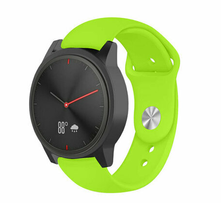 Garmin Vivoactive 4s / Venu 2s / Vivomove 3s / Forerunner 255s - Sportarmband - Größe: Klein - Hellgrün