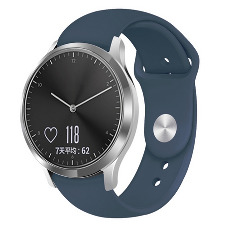 Garmin Vivoactive 4s / Venu 2s / Vivomove 3s / Forerunner 255s - Sportarmband - Größe: Klein - Dunkelblau