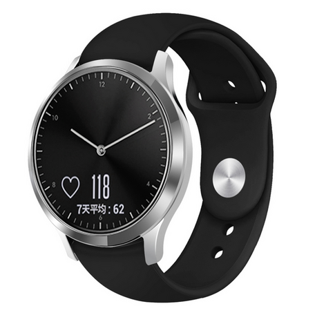 Garmin Vivoactive 4s / Venu 2s / Vivomove 3s / Forerunner 255s - Sportarmband - Größe: Klein - Schwarz