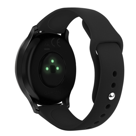 Garmin Vivoactive 4s / Venu 2s / Vivomove 3s / Forerunner 255s - Sportarmband - Größe: Klein - Schwarz