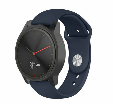 Garmin Vivoactive 4s / Venu 2s / Vivomove 3s / Forerunner 255s - Sportarmband - Größe: Klein - Marine