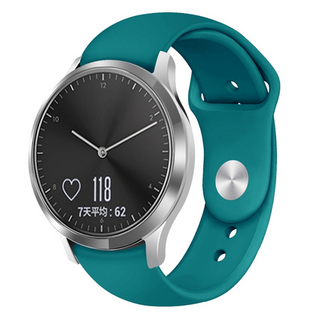 Garmin Vivoactive 4s / Venu 2s / Vivomove 3s / Forerunner 255s - Sportarmband - Größe: Large - Tannengrün