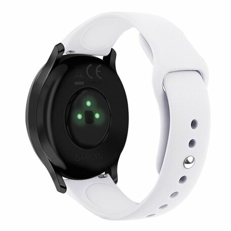 Garmin Vivoactive 4s / Venu 2s / Vivomove 3s / Forerunner 255s - Sportarmband - Größe: Groß - Weiß