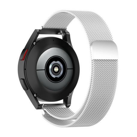 Garmin Vivoactive 4s / Venu 2s / Vivomove 3s / Forerunner 255s - Milanaise Armband - Silber