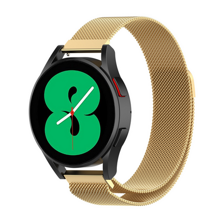 Garmin Vivoactive 4s / Venu 2s / Vivomove 3s / Forerunner 255s - Milanaise Armband - Gold