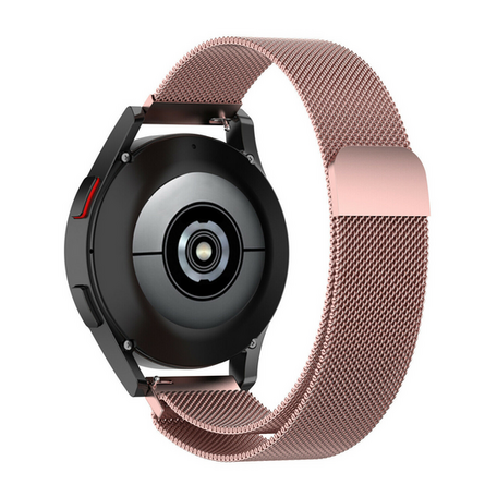 Garmin Vivoactive 4s / Venu 2s / Vivomove 3s / Forerunner 255s - Milanaise Armband - Rose gold