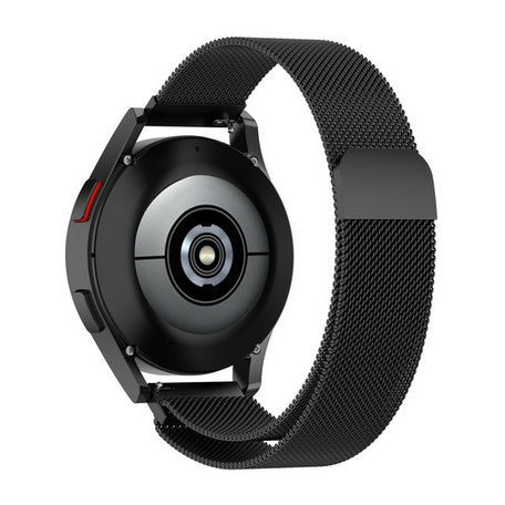 Garmin Vivoactive 4s / Venu 2s / Vivomove 3s / Forerunner 255s - Milanaise Armband - Schwarz