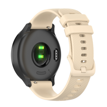 Garmin Vivoactive 4s / Venu 2s / Vivomove 3s / Forerunner 255s - Sportarmband mit Muster - Beige