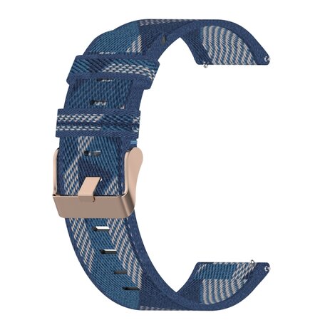 Garmin Vivoactive 4s / Venu 2s / Vivomove 3s / Forerunner 255s - Segeltucharmband - Blau