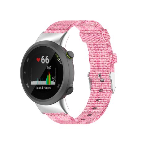 Nylon-Leinwandarmband - Rosa - Garmin Forerunner 45 / 45S