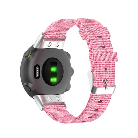 Nylon-Leinwandarmband - Rosa - Garmin Forerunner 45 / 45S