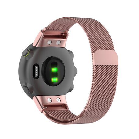 Garmin Forerunner 45 / 45S - Milanaise Armband - Rose gold