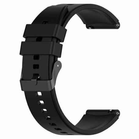 Garmin Forerunner 55 / 245 / 645 - Armband mit Silikonschließe - Schwarz