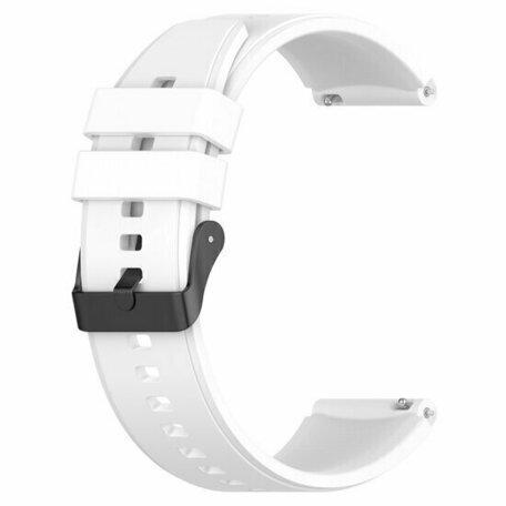 Garmin Forerunner 55 / 245 / 645 - Armband mit Silikonschließe - Weiß