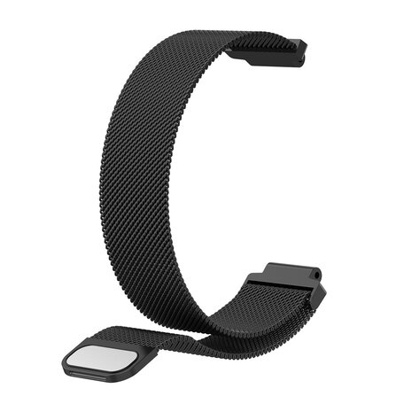 Garmin Forerunner 220 / 230 / 235 / 620 / 630 / 735 (XT) - Milanaise-Armband - Groß - Schwarz