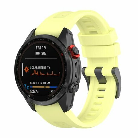 Silikon-Sportarmband - Gelb - Garmin Forerunner 745 / 935 / 945 / 955 / 965