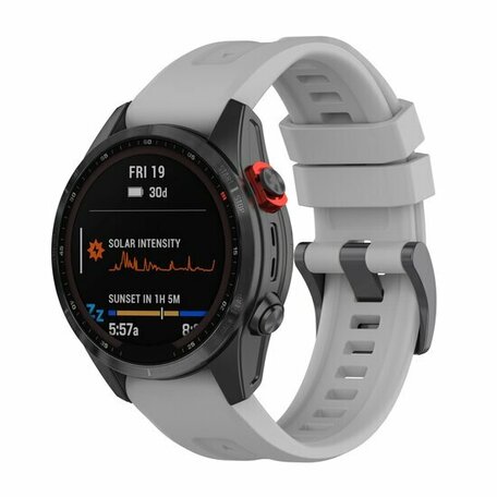 Silikon-Sportarmband - Grau - Garmin Forerunner 745 / 935 / 945 / 955 / 965